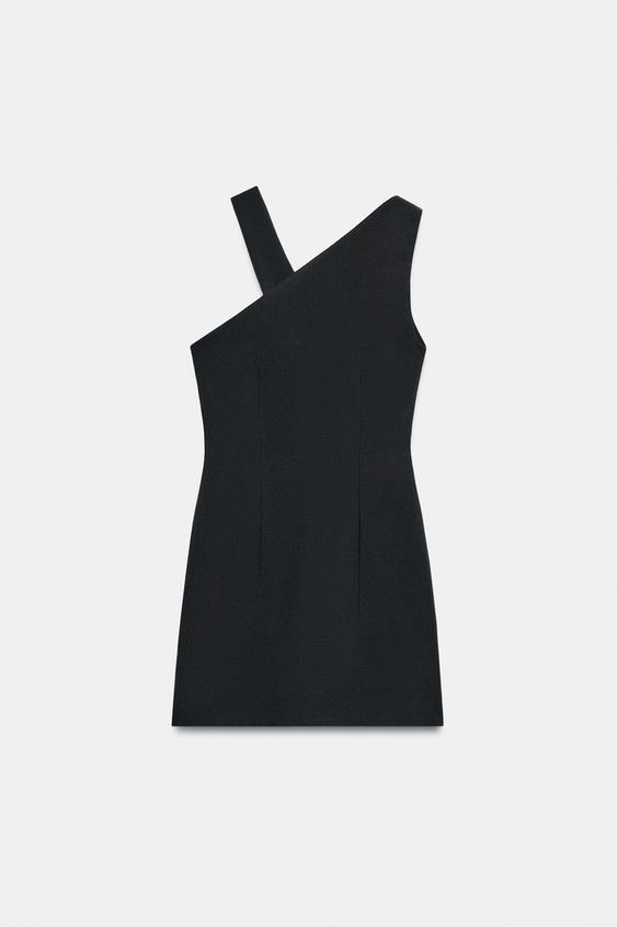 Robe courte asymétrique à boucle
