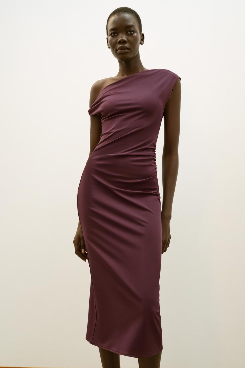 Robe midi asymétrique