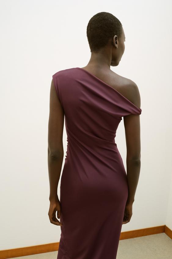 Robe midi asymétrique