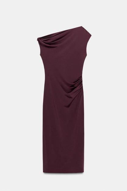 Robe midi asymétrique