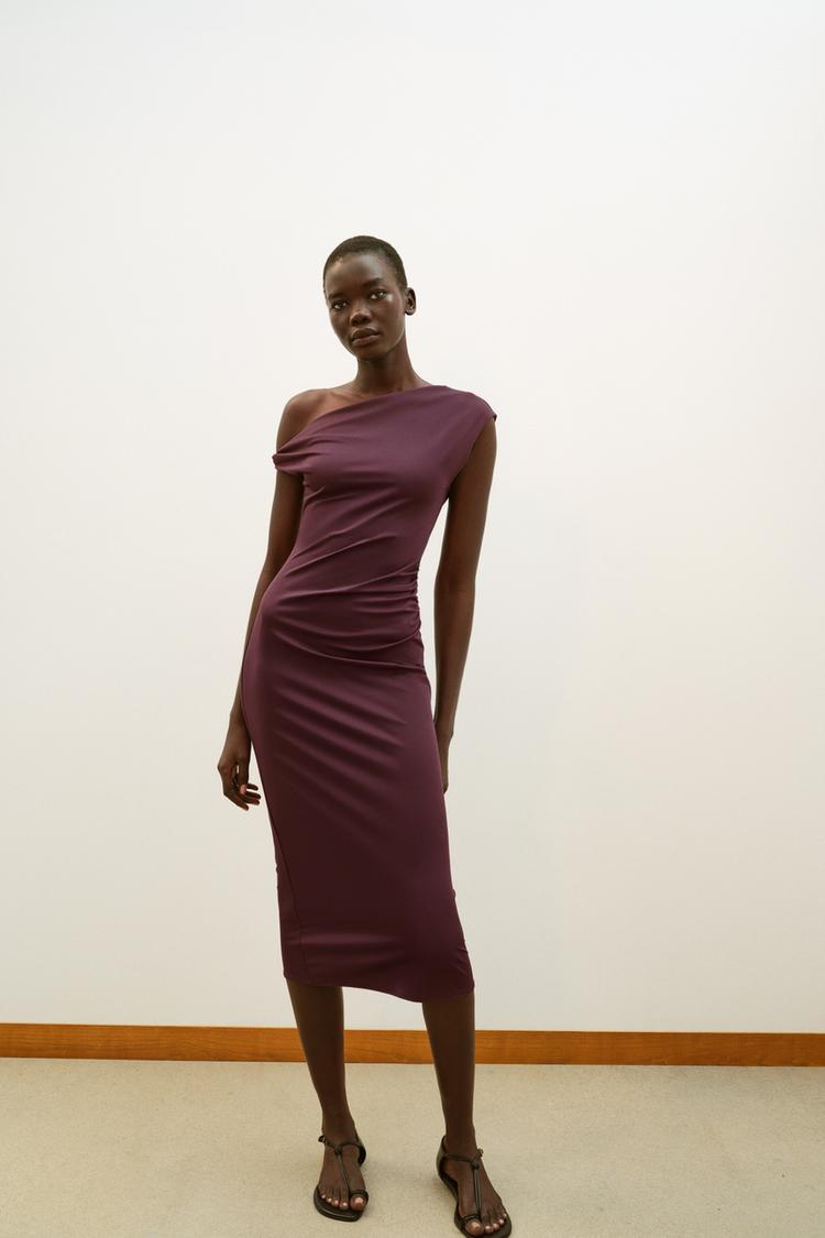 Robe midi asymétrique