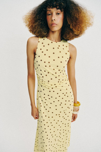 Robe fluide à pois