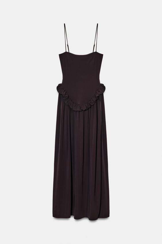 Robe peplum à volume