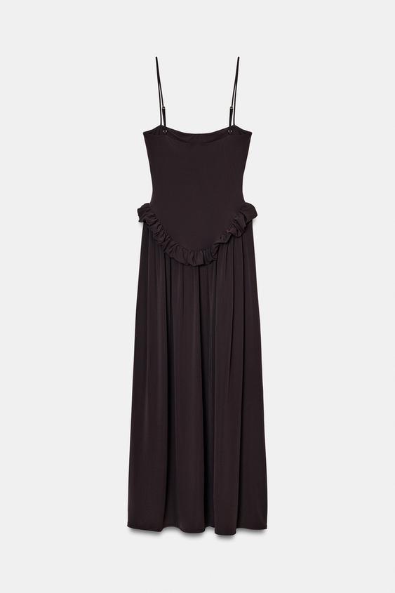 Robe peplum à volume