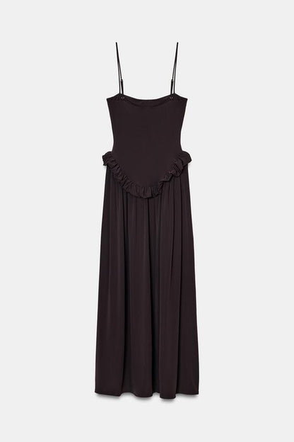 Robe peplum à volume