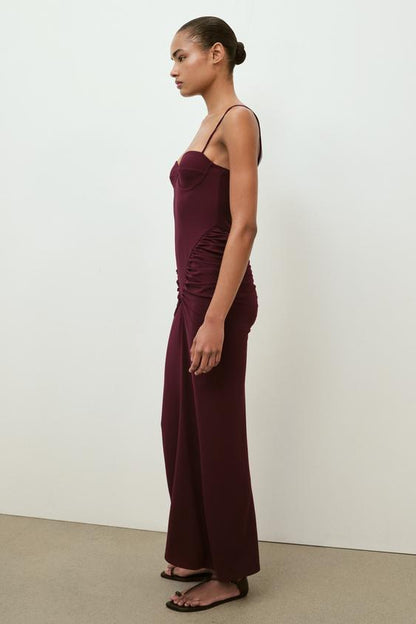 Robe corset drapée