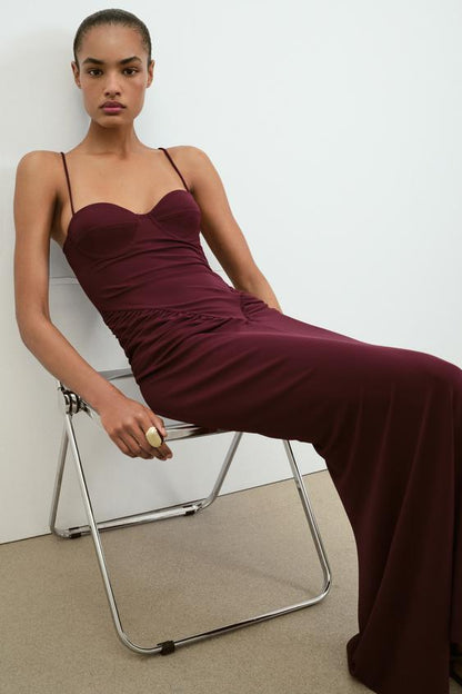 Robe corset drapée
