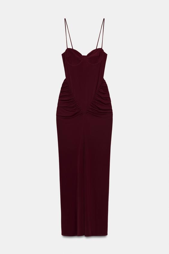 Robe corset drapée