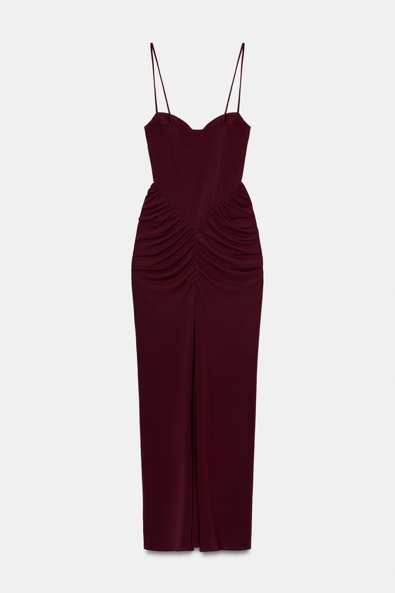 Robe corset drapée