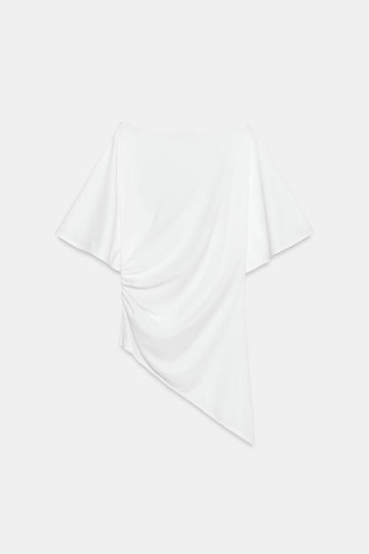 Top drapé asymétrique