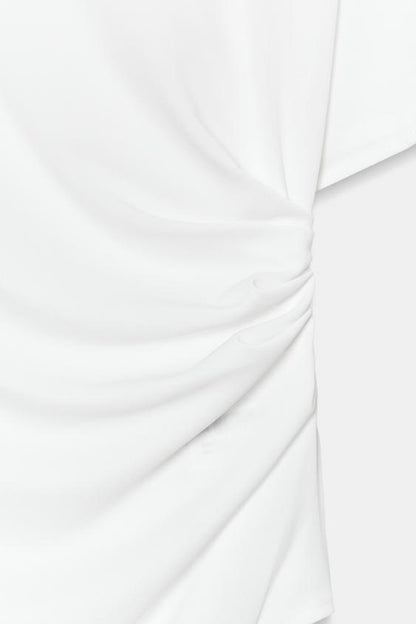 Top drapé asymétrique