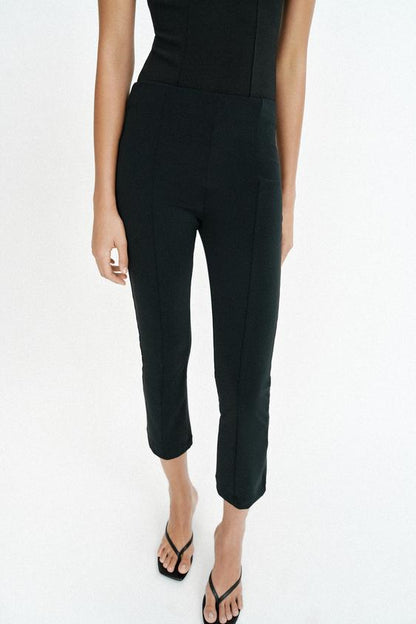 Legging évasé à nervure