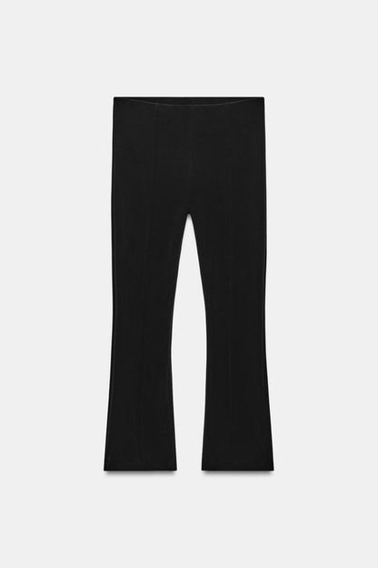Legging évasé à nervure