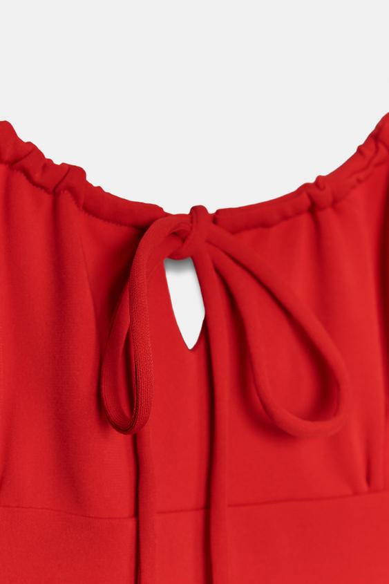 Robe midi fluide à bretelles