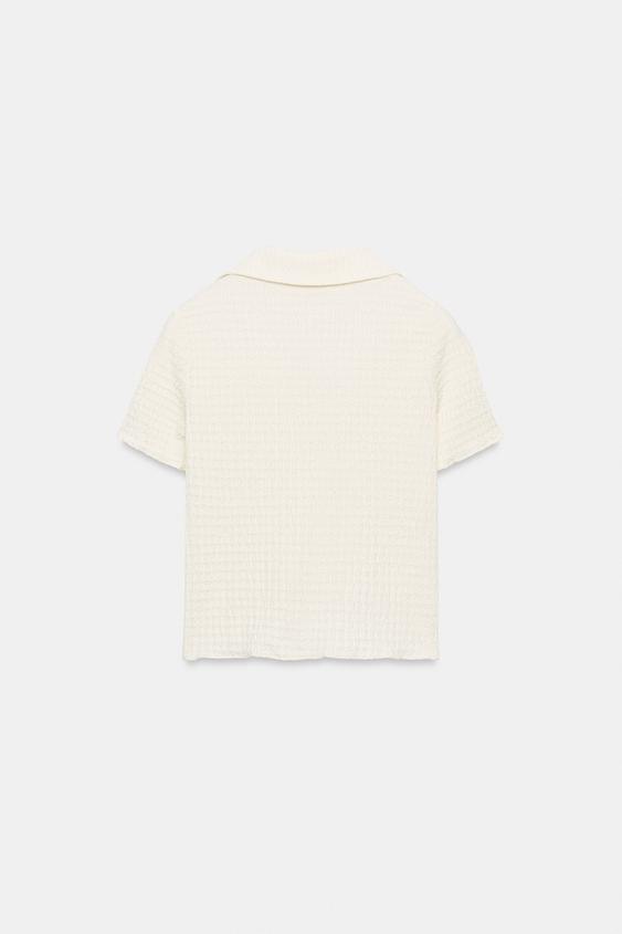 Veste courte texturée
