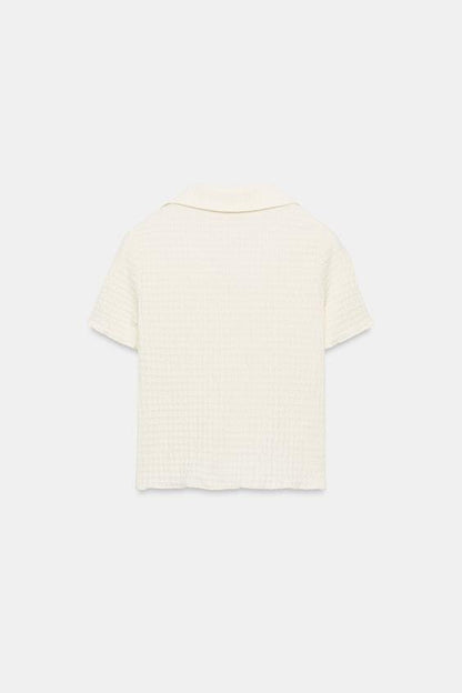 Veste courte texturée
