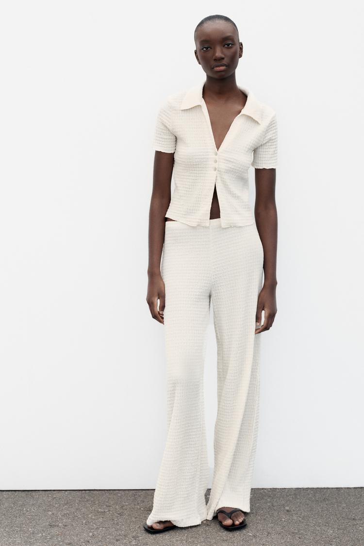 Veste courte texturée