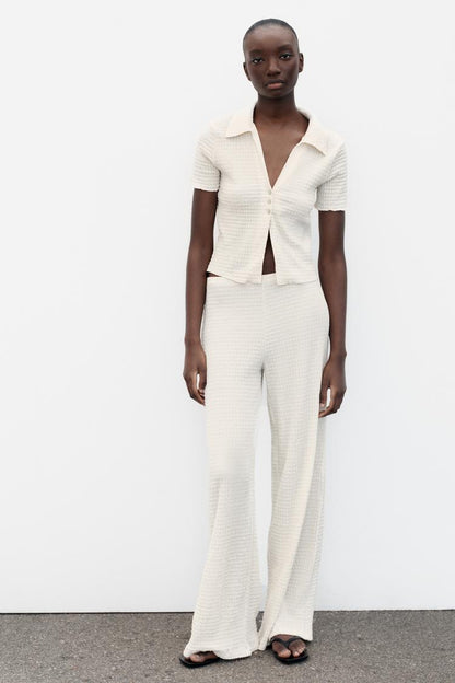 Veste courte texturée