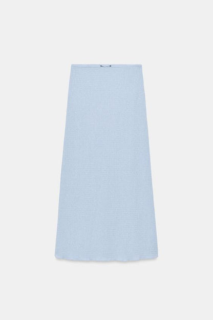 Jupe midi texturée