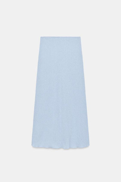 Jupe midi texturée