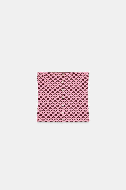 Top en jacquard bustier