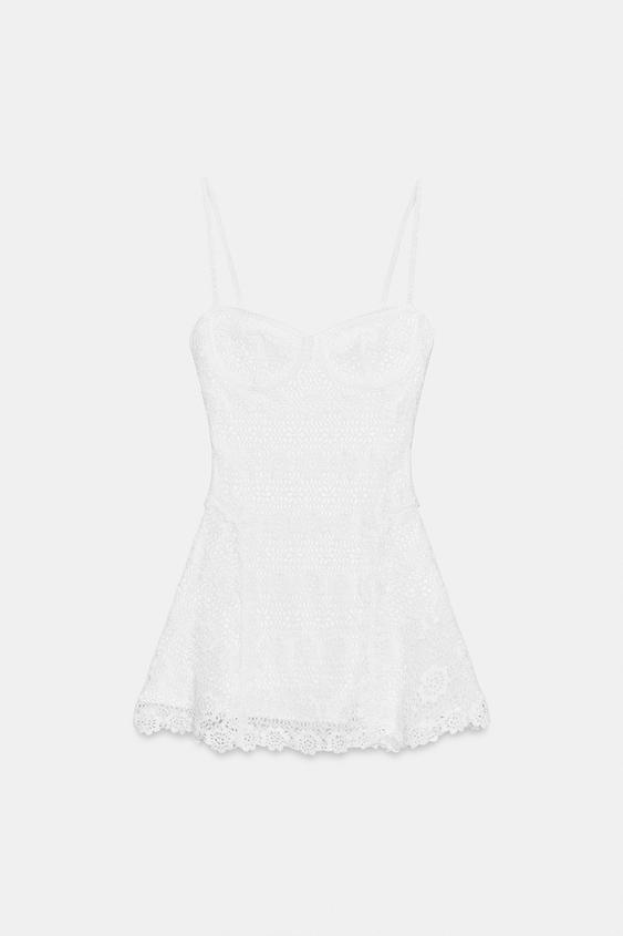 Robe courte au crochet
