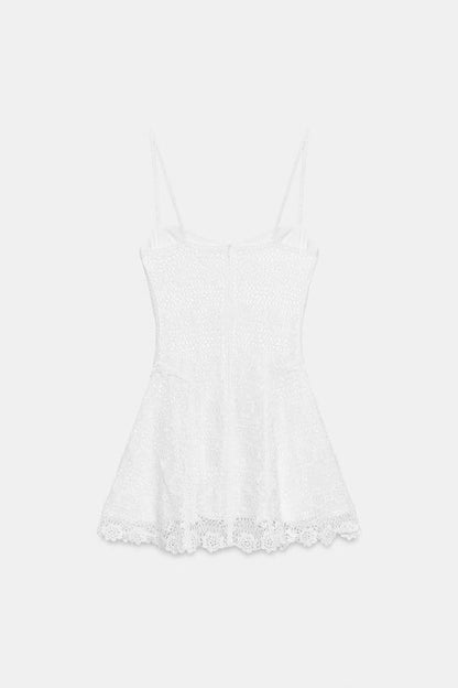 Robe courte au crochet