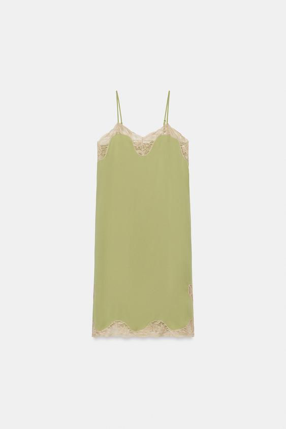 Robe satinée en dentelle ZW Collection