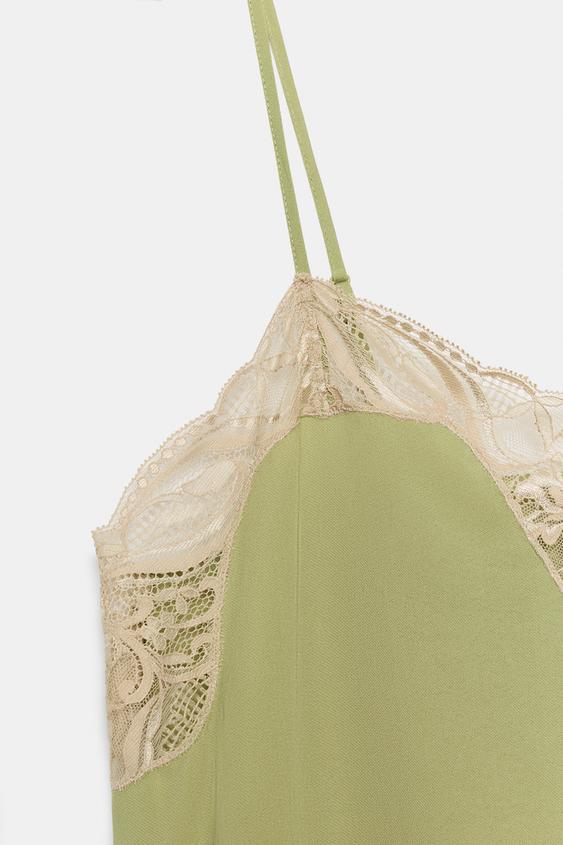 Robe satinée en dentelle ZW Collection