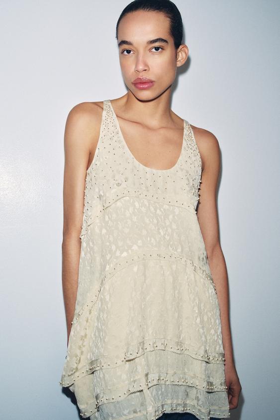 Robe courte en jacquard ZW Collection