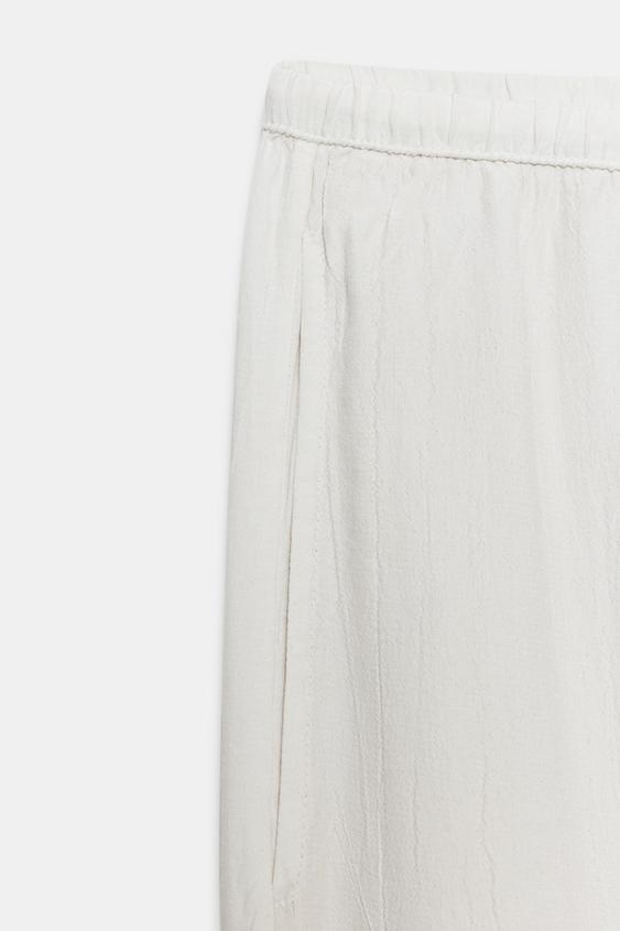 Pantalon style pyjama en dentelle ZW Collection