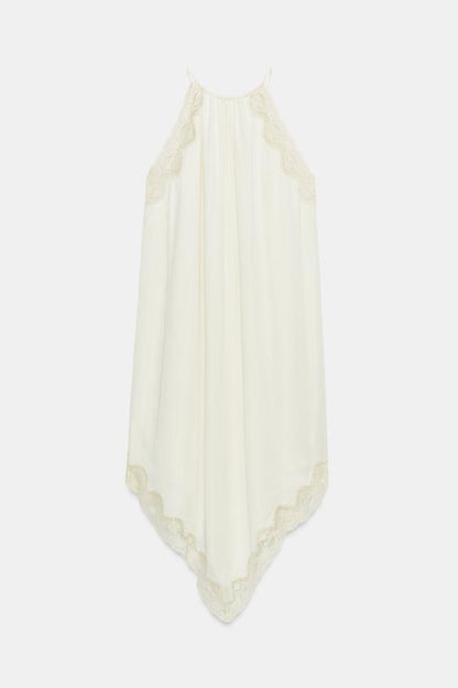 Robe contrastée en dentelle ZW Collection