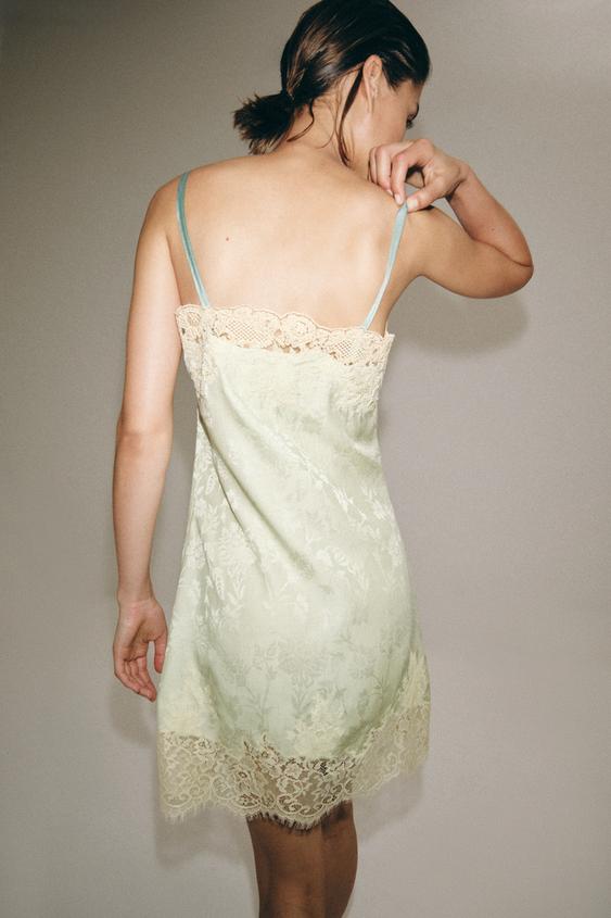 Robe en jacquard en dentelle ZW Collection