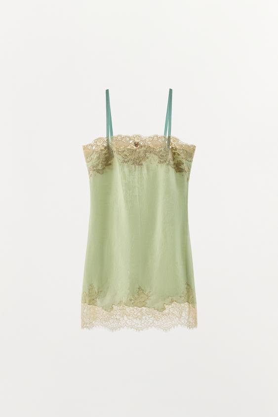 Robe en jacquard en dentelle ZW Collection