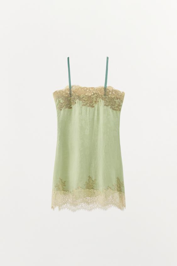 Robe en jacquard en dentelle ZW Collection