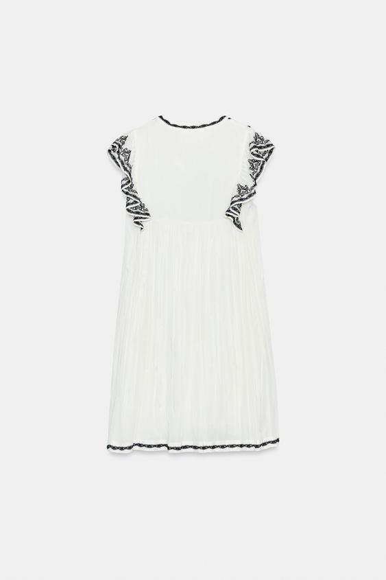 Robe brodée contrastée ZW Collection