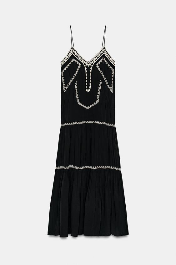 Robe longue brodée ZW Collection