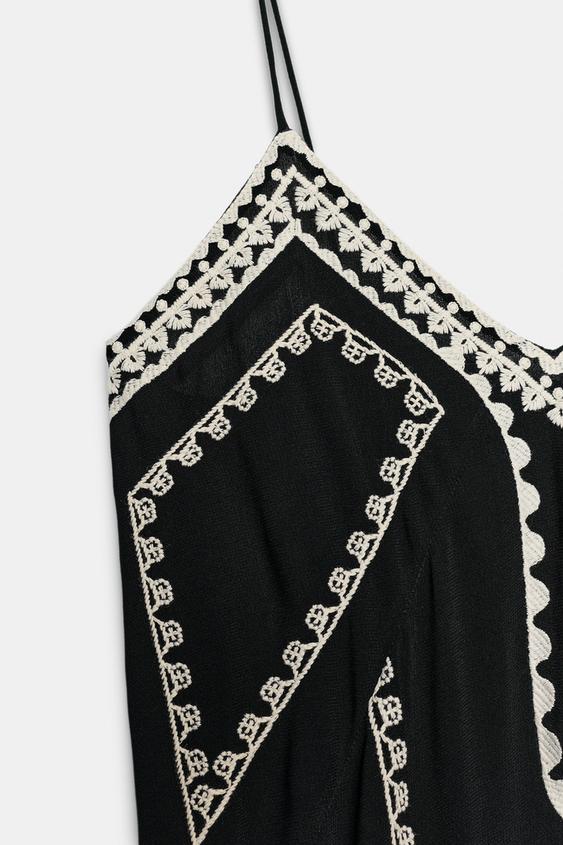 Robe longue brodée ZW Collection