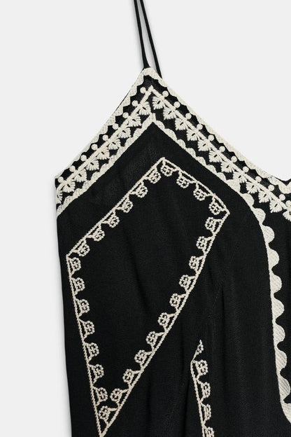 Robe longue brodée ZW Collection