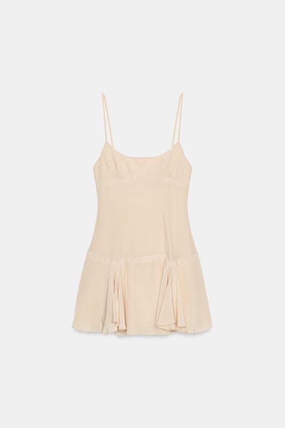 Robe nuisette brodée