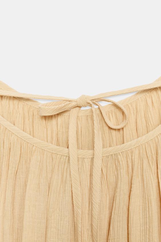 Robe mini texturée à volume