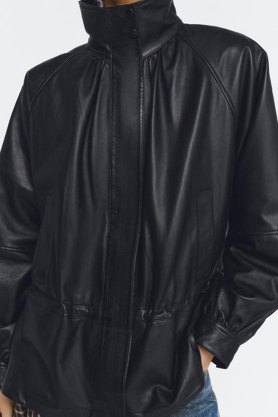 Veste 100 % cuir ZW Collection Édition limitée