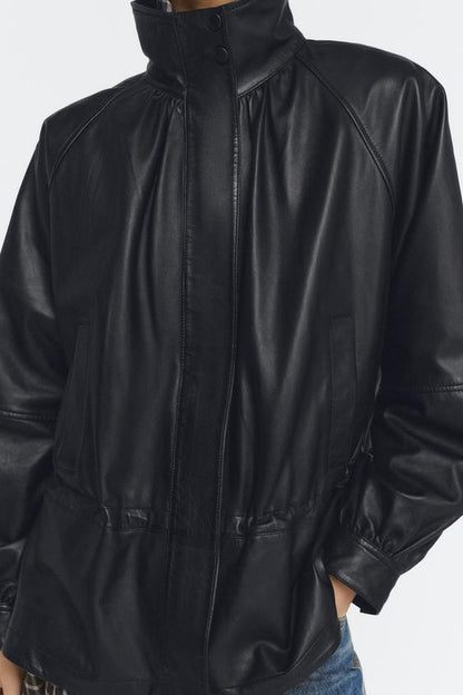 Veste 100 % cuir ZW Collection Édition limitée