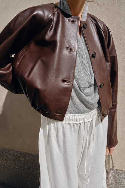 Veste en cuir ZW Collection Édition limitée