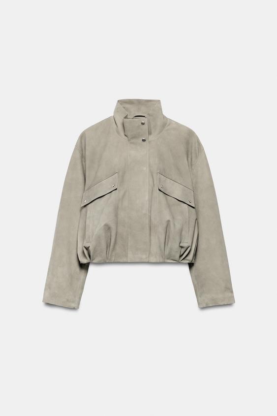 Veste en cuir suédé ZW Collection Édition limitée