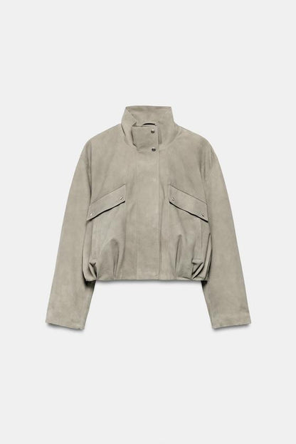 Veste en cuir suédé ZW Collection Édition limitée