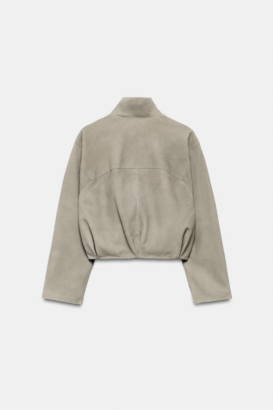 Veste en cuir suédé ZW Collection Édition limitée