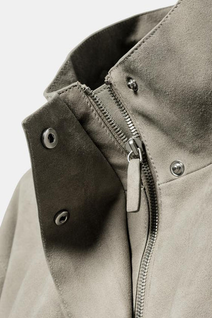 Veste en cuir suédé ZW Collection Édition limitée