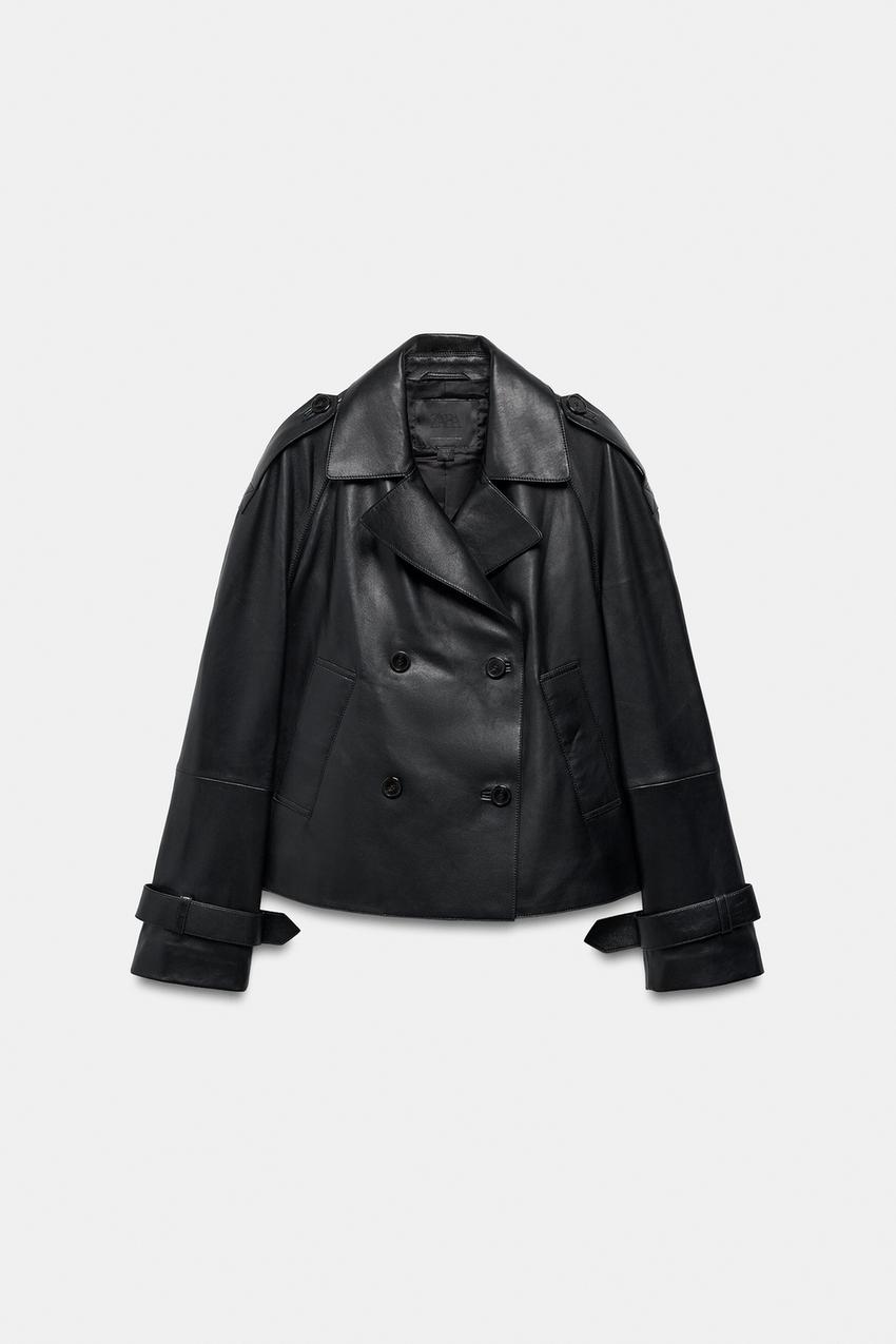 Blouson 100 % cuir ZW Collection Édition limitée
