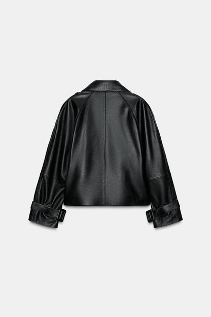 Blouson 100 % cuir ZW Collection Édition limitée